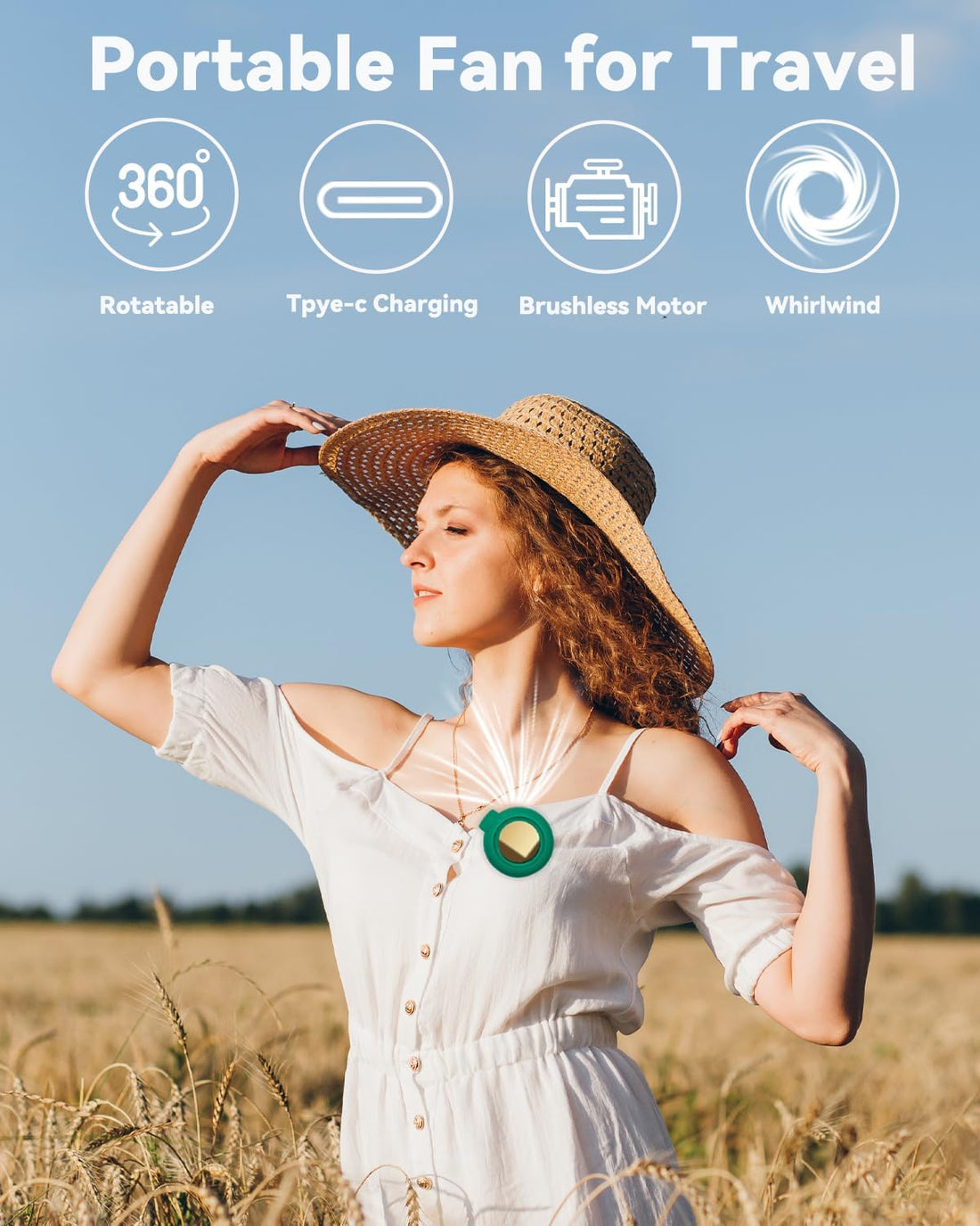 Portable Silent Mini Bladeless Electric Fan